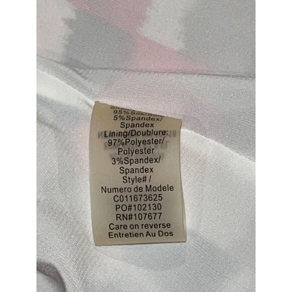 Alice + Olivia Multicolour Russell Silk Check Print Geo Mini Slip Dress Women's - Picture 8 of 9